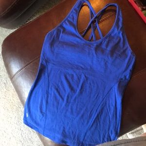 Royal blue workout top